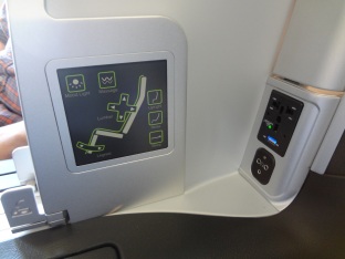 Controls for the seat....Upright, Relax and Flat modes. Also, the massage feature.